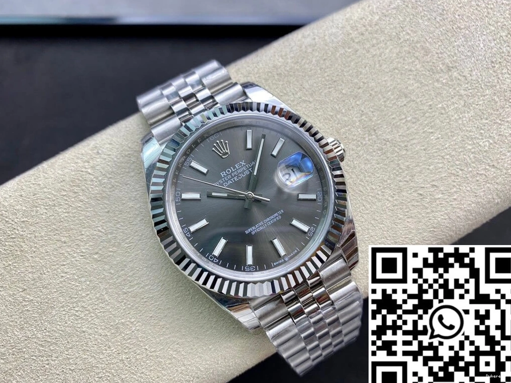 Dial Rolex M126334-0014 Datejust Factory EW Grey 0412